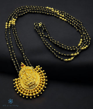 The Avahati Silver Lakshmi Mangalsutra Necklace