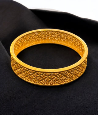 The Monabi Silver Filigree Bangle- Single (Size/2.2/ 2.4/2.6/2.8)