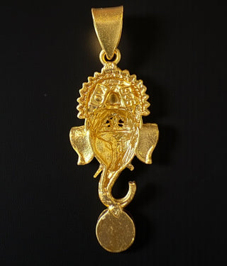 The Vinayaka Silver Kemp Ganesha Pendant & Earrings