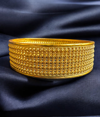 The Mridula Silver Filigree Bangle- Single (Size/2.2/ 2.4/2.6/2.8)