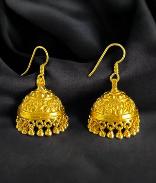The Sathvika Silver Hook Jhumka