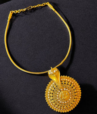 The Kumud Silver Pearl Pathak Pendant