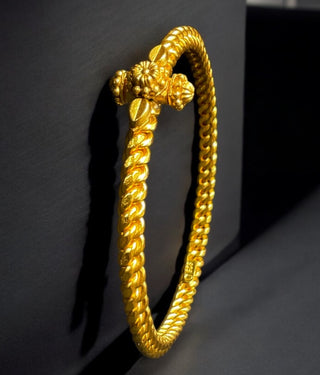 The Dhruvi Antique Silver Golusu Bangle (Size/2.2/2.4/2.6/2.8)