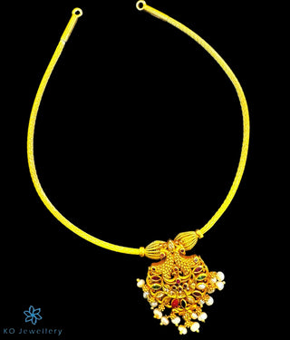 The Anvita Silver Peacock Necklace