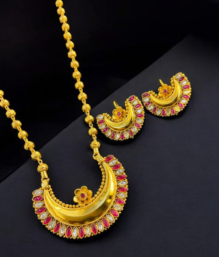 The Aditri Silver Necklace & Earrings