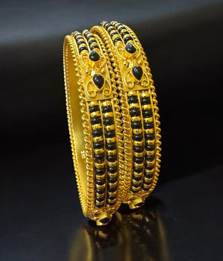 The Manvita Silver Karimani Bale Bangle-Single (Size /2.2/2.4/2.6/2.8)