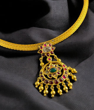 The Vanshika Heritage Silver Addige Necklace