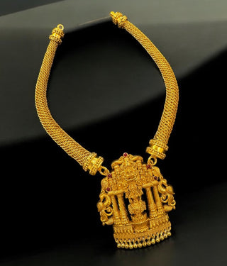 The Meenakshi Nakshi Kanti Silver Necklace