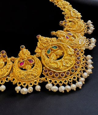 The Iksha Silver Nakshi Necklace