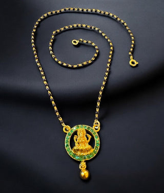 The Padmaja Silver Mangalsutra Lakshmi Necklace