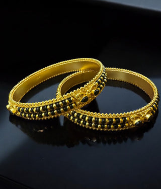 The Manvita Silver Karimani Bale Bangle-Single (Size /2.2/2.4/2.6/2.8)