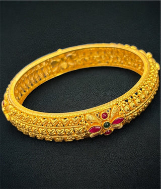 The Hritisha Silver Tode/ Kangan Bangle-Single (Size /2.2/2.4/2.6/2.8)