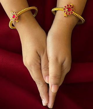 The Aarav Antique Silver Golusu Bracelet -Single(Size 2.2/2.4/2.6/2.8)