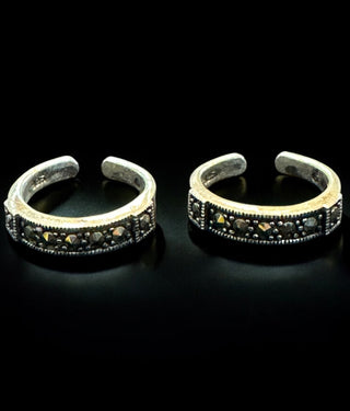 The Aisha Silver Marcasite Toe-Rings