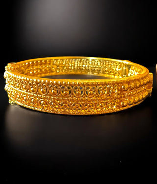 The Samyukta Silver Filigree Openable Bracelet - Single (Size /2.2/2.4/2.6/2.8)