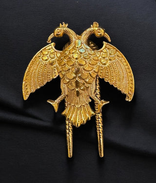 The Gandaberunda Silver  Bridal Hair Pin