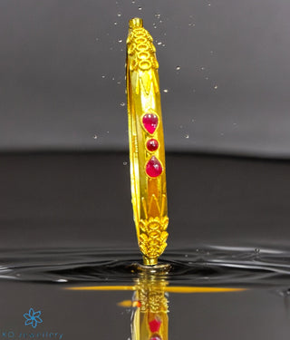 The Kannika Silver Coorgi Bangle-Single(Size /2.2/2.4/2.6/2.8)