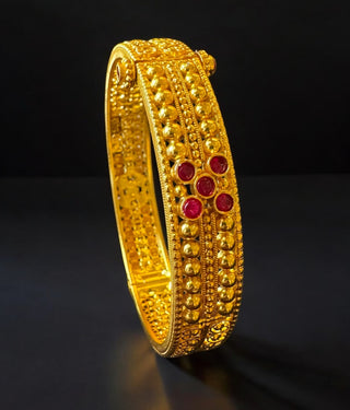 The Samyukta Silver Filigree Openable Bracelet - Single (Size /2.2/2.4/2.6/2.8)