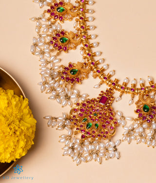 The Rachana Silver Guttapusalu Necklace (Medium)