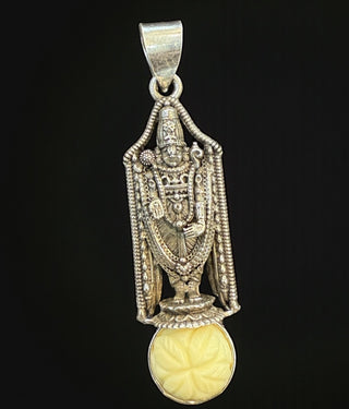 The Madhava Silver Venkateshwara  Pendant (Oxidised)