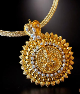 The Manyata Silver Pearl Pathak Pendant