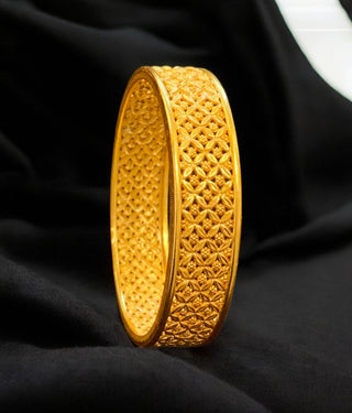 The Monabi Silver Filigree Bangle- Single (Size/2.2/ 2.4/2.6/2.8)