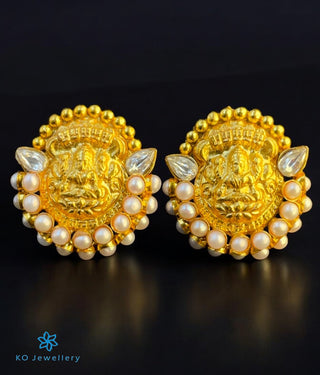 The Abhata Silver Lakshmi Earrings