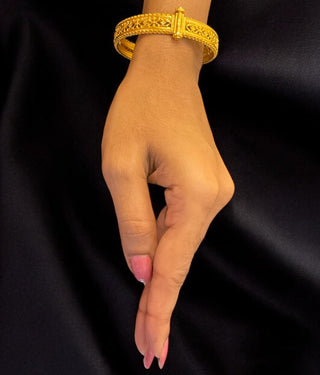 The Tapti Silver Designer Filigree Bracelet-Single (Size /2.2/2.4/2.6/2.8)