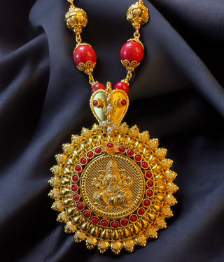 The Manyata Silver Coral Pathak Jomaale Necklace