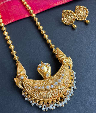 The Pushpita Kokkethathi Silver Kodava Pearl Necklace & Earrings