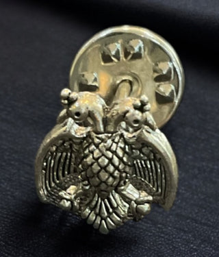 The Dvirupa Gandaberunda Silver Lapel Pin
