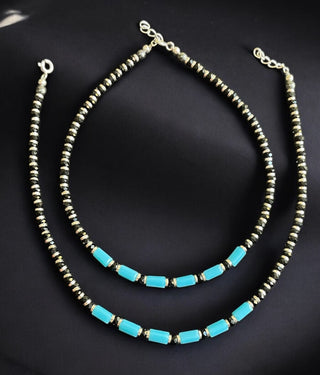 The Nayana Silver Blackbead Anklets