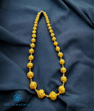 The Rudraksha Nakkasi Beads Silver Chain