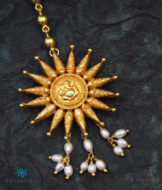 The Gaurik Silver Maang Tikka