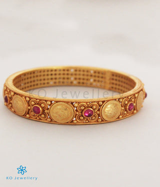 The Devika Silver Coin Bangle -single (Size 2.2/2.4/2.6/2.8)