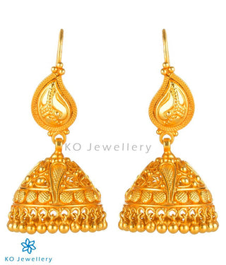 The Makanda Silver Paisley Jhumka