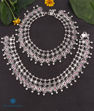 The Ukti Silver Anklets