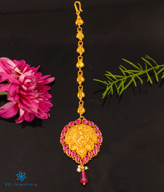 The Nrtu Silver Maang Tikka