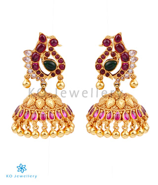 The Lasaka Silver Peacock Jhumka