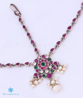 The Ramyati Silver Kemp Maang Tikka