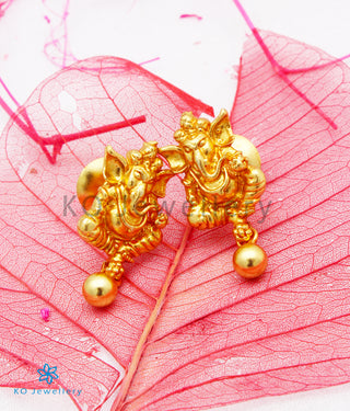 The Mandaka Silver Ganesha Ear-studs