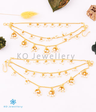 The Jhilmil Silver Ear Chain