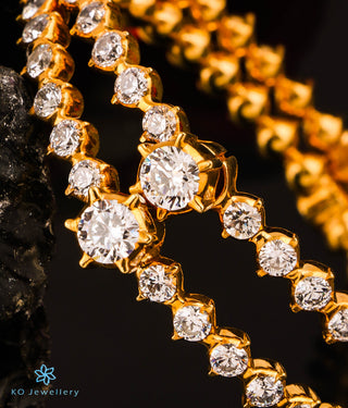 The Vaibhava Silver Solitaire Bracelet -Single(Size 2.4/2.6)