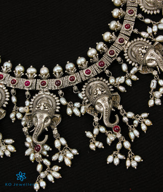 The Gajrup Silver Ganesha Guttapusalu Necklace