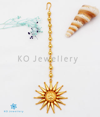 The Durja Silver Ganesha Maang Tikka