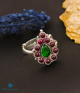 The Avanti Kemp Silver Finger Ring (Oxidised)