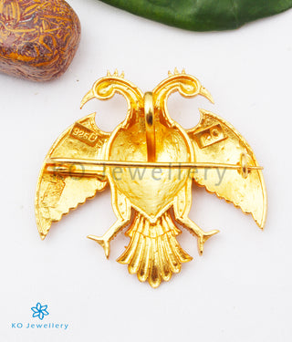 The Dvirupa Gandaberunda Silver Pendant/Brooch (Big)