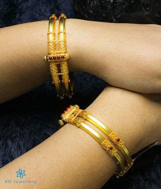 The Kumud Silver Coorgi Bracelet-Single (Two layers Size /2.2/2.4/2.6/2.8)