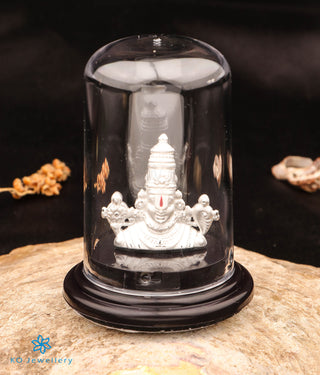 The Tirupati Venkateshwara 999 Pure Silver Idol (2.75 inches)