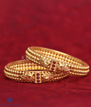 The Malhar Silver Bangle - Single (Size 2.2/2.4/2.6/2.8)
